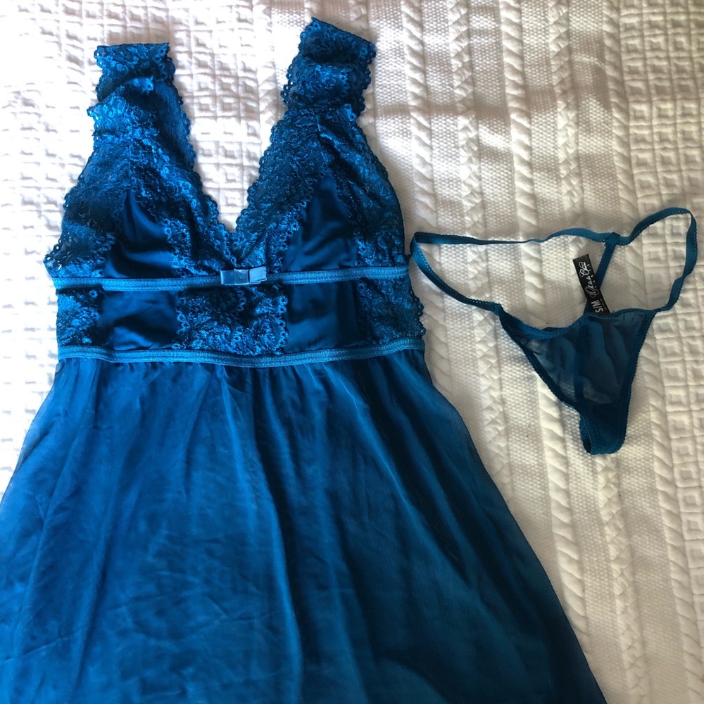NWT Night gown and thong set